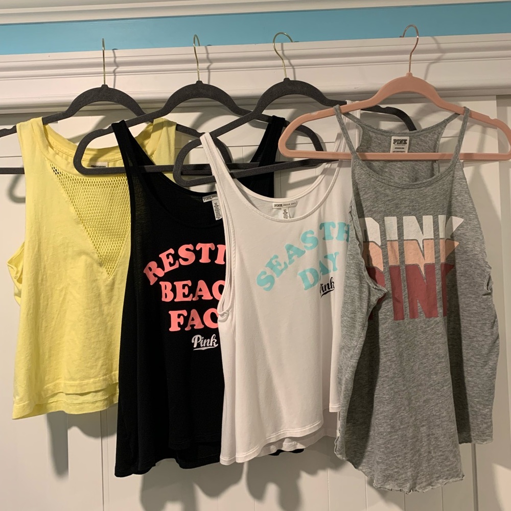 PINK Victoria’s Secret lot of tank tops size small